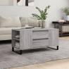 Coffee Table Grey Sonoma 102x44.5x50 cm Engineered Wood Colour grey sonoma Quantity in Package 1 