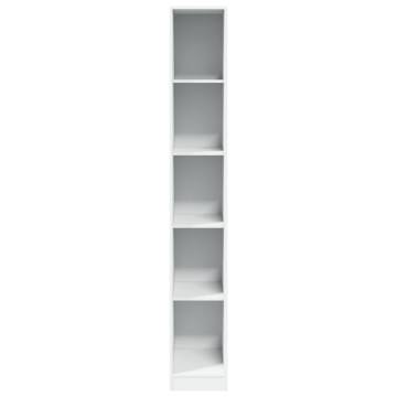 Stylish White Wardrobe - 30x50x200 cm Engineered Wood