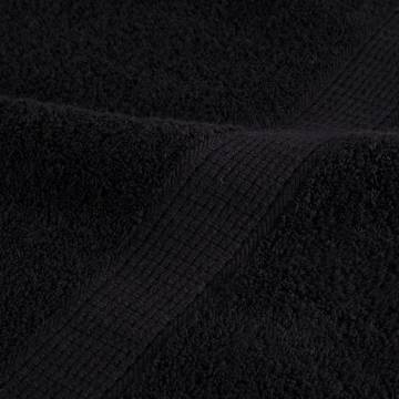 Premium Sauna Towels SOLUND - 4 pcs Black 80x200 cm | HipoMarket