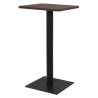  Bistro Table Dark Ash 50x50x107 cm Colour dark ash Size 50 x 50 x 107 cm Quantity in Package 1 