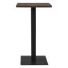 Elegant Bistro Table Dark Ash 50x50x107 cm - Hipo Market