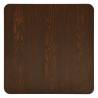 Elegant Bistro Table Dark Ash 50x50x107 cm - Hipo Market