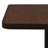 Elegant Bistro Table Dark Ash 50x50x107 cm - Hipo Market