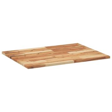 Rectangular Solid Wood Acacia Table Top 80x60 cm - HipoMarket