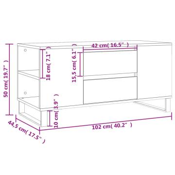 Elegant Grey Sonoma Coffee Table - 102x44.5cm | HipoMarket