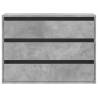 Corner Chest of Drawers - Concrete Grey | 80x41x58 cm