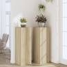 Plant Stands 2 pcs in Sonoma Oak - 33x33x100 cm | HipoMarket