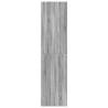 Stylish Grey Sonoma Wardrobe - 50x50x200 cm Engineered Wood