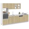 7 Piece Kitchen Cabinet Set - Sonoma Oak Engineered Wood