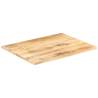 Table Top Solid Mango Wood 90x70 cm - Rustic Charm