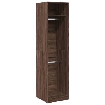 Stylish Brown Oak Wardrobe - 50x50x200 cm | HipoMarket