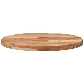 Table Top Round Ø70x4 cm Solid Wood Acacia - Hipomarket