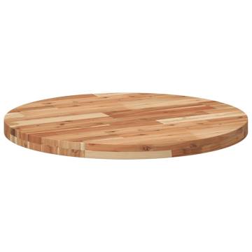 Table Top Round Ø70x4 cm Solid Wood Acacia - Hipomarket