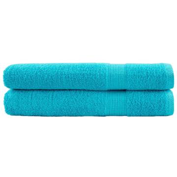 Premium Towels SOLUND - 2 Pcs Turquoise, 100x200 cm, 600 gsm