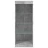 Modern Sideboard with LED Lights - Concrete Grey 41x37x100 cm