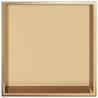 Shower Niche Brushed Gold 32x32 cm Stainless Steel - Hipomarket