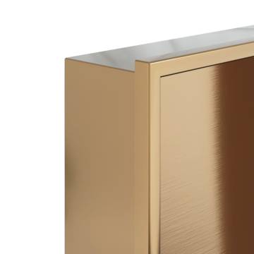 Shower Niche Brushed Gold 32x32 cm Stainless Steel - Hipomarket