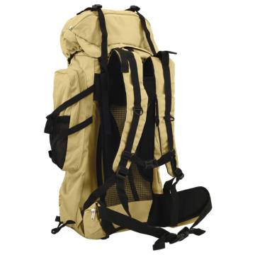 Hiking Backpack Khaki 80L - Durable Oxford Fabric | HipoMarket