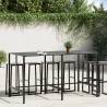  Bar Table Black 200x100x110 cm Powder-coated Steel Size 200 x 100 x 110 cm Quantity in Package 1 