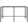 Stylish Bar Table Black 200x100x110 cm Powder-coated Steel