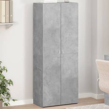 File Cabinet Concrete Grey 60x32x153 cm | Hipomarket