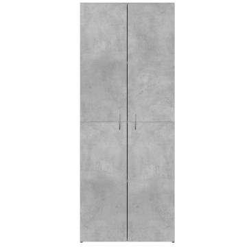 File Cabinet Concrete Grey 60x32x153 cm | Hipomarket