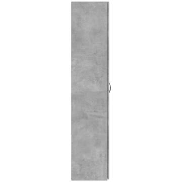 File Cabinet Concrete Grey 60x32x153 cm | Hipomarket