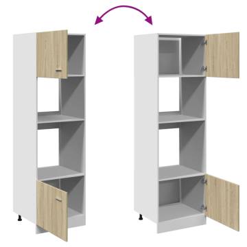 Microwave Cabinet Sonoma Oak - Stylish Storage Solution