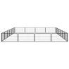 20-Panel Dog Playpen - Black Powder-coated Steel | HiPO Market