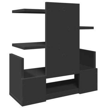 Black Desk Organiser 49x20x52.5 cm | Durable Engineered Wood