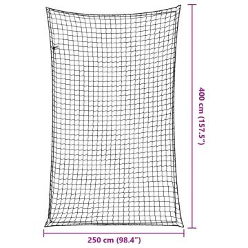 Trailer Net with Elastic Rope Black 4x2.5 m | Hipomarket UK