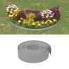 Garden Edgings 2 pcs Grey 10 m 15 cm Polyethylene Colour grey Size 20 x 0.15 m Quantity in Package 1 