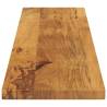 Table Top 180x40 cm - Solid Mango Wood - Rustic Design