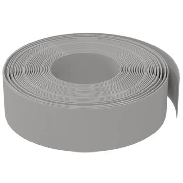 Garden Edgings 2 pcs Grey 10 m 15 cm Polyethylene - Hipomarket