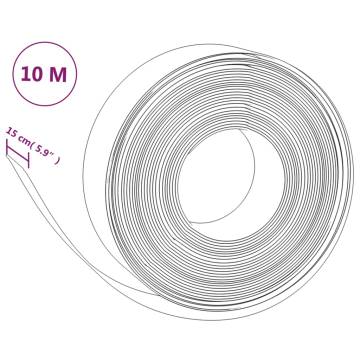 Garden Edgings 2 pcs Grey 10 m 15 cm Polyethylene - Hipomarket