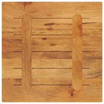 Table Top 60x60 cm Solid Mango Wood - Rustic Charm