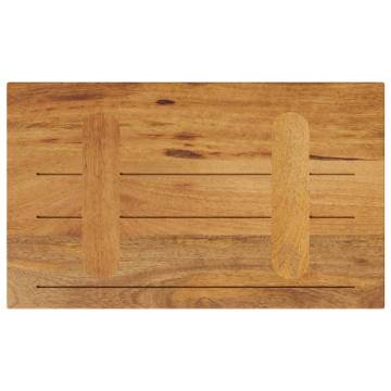 Solid Wood Mango Table Top 50x40 cm - Durable & Rustic Design