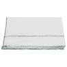 10 pcs Floor Cloths - White with Green Stripes, 50x60 cm