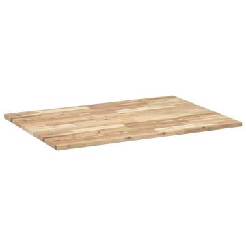 Solid Acacia Wood Table Top 120x70 cm - Durable & Versatile