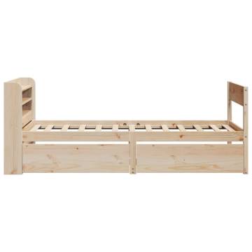 Solid Wood Pine Bed Frame 90x190 cm - Stylish & Durable