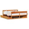 Wax Brown Super King Bed Frame - Solid Pine 180x200 cm