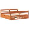 Wax Brown Super King Bed Frame - Solid Pine 180x200 cm