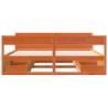 Wax Brown Super King Bed Frame - Solid Pine 180x200 cm