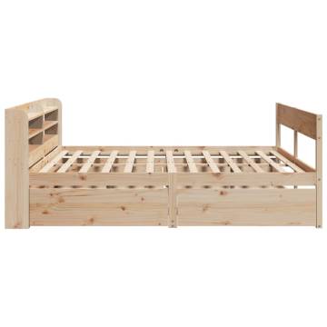 Super King Solid Wood Pine Bed Frame 180x200 cm - No Mattress