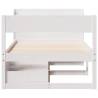 White Bed Frame 90x200 cm | Solid Pine Wood | Hipo Market