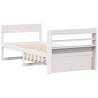 White Bed Frame 90x200 cm | Solid Pine Wood | Hipo Market