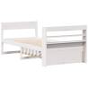 White Bed Frame 75x190 cm - Solid Pine Small Single