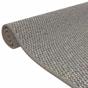 Sisal Look Carpet Runner Silver 50x100 cm - Elegant & Practical