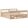 Solid Pine Bed Frame 200x200 cm - Stylish & Functional