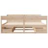 Solid Pine Bed Frame 200x200 cm - Stylish & Functional